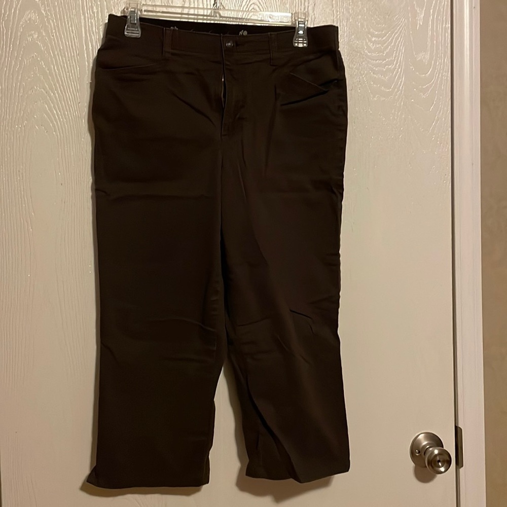 Brown crop pants